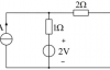 图4.1 所示一端口网络的戴维宁等效电路的开路电压和等效电阻分别为（    ）