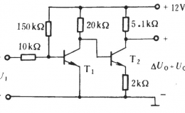 如图所示两级放大电路，已知晶体管<em>β</em>1＝<em>β</em>2＝40，<em>U</em>BE1＝<em>U</em>BE2＝0.65V。求:静态时的ICQ2≈ ________mA。